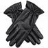 Womens Premium Kangaroo Leather Gloves 100% Wool Lined Winter Warm - Black - Large