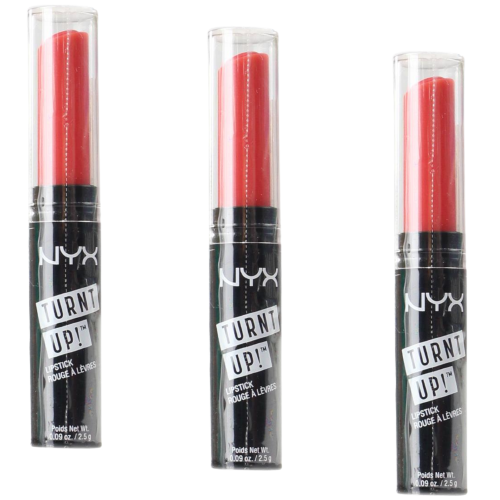 3pcs Nyx Professional Makeup 2.5g Turnt Up Lipstick - 14 Rags To Riches 