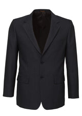 Mens Suit Jacket 2 Button Pinstripe Business Work Blazer Fully Lined - Charcoal - 132