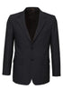 Mens Suit Jacket 2 Button Pinstripe Business Work Blazer Fully Lined - Charcoal - 137