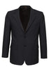 Mens Suit Jacket 2 Button Pinstripe Business Work Blazer Fully Lined - Charcoal - 92