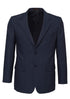 Mens Suit Jacket 2 Button Pinstripe Business Work Blazer Fully Lined - Navy - 102