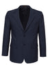 Mens Suit Jacket 2 Button Pinstripe Business Work Blazer Fully Lined - Navy - 112