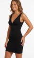 Ambra Seamfree Featherlight V-Slip Underwear in Black - 10-12