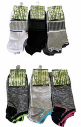 1x Pair Bamboo Anklet Socks Work Sport Ankle Cushion Odour Resistant Natural - 6-11