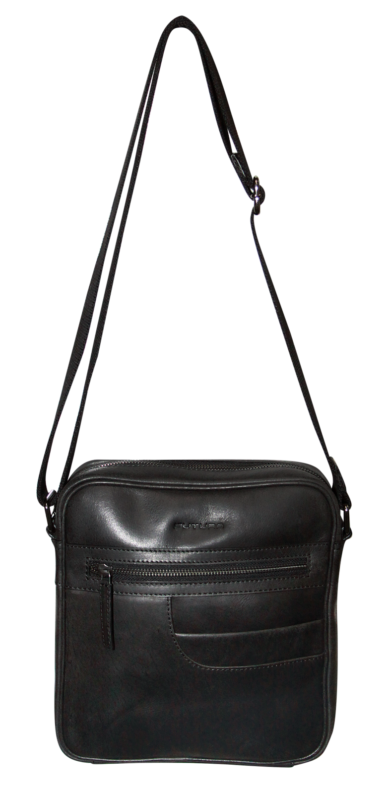 Futura Means Crossbody Bag Adjustable Shoulder Strap Travel Wallet - Black
