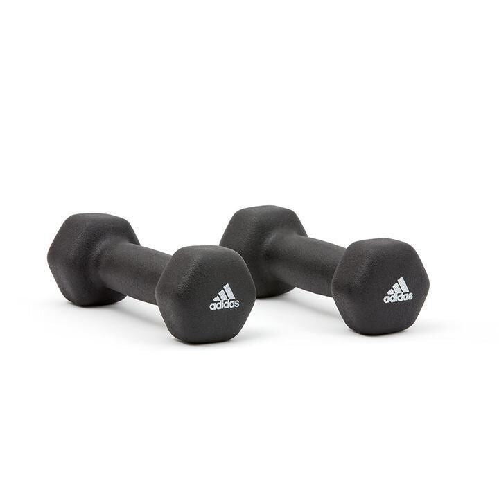 2pc Adidas Hex Dumbbells Gym Training Fitness Weight Lifting Sport Workout - 4kg