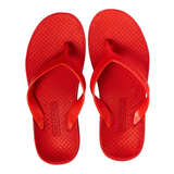 ARCHLINE Orthotic Thongs Arch Support Shoes Footwear Flip Flops Orthopedic - Red/Red  - EUR 44