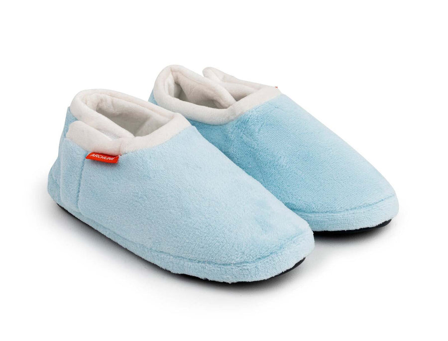 ARCHLINE Orthotic Slippers Closed Scuffs Pain Relief Moccasins - Sky Blue - EUR 36
