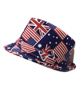 AUSTRALIA TRILBY HAT USA America England UK Aussie Fedora Cap Party