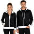 Identitee Mens Varsity Track Jacket Warm Winter Tracksuit Top Zip - Black/White - XL