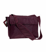 Leuts Tote Shoulder Bag Nylon Waterproof School Library Books Messenger - Maroon
