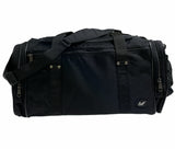 44L Foldable Duffel Bag Travel Gym Sports D-Zip Top Shoulder Strap - Black