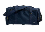44L Foldable Duffel Bag Travel Gym Sports D-Zip Top Shoulder Strap - Dark Navy