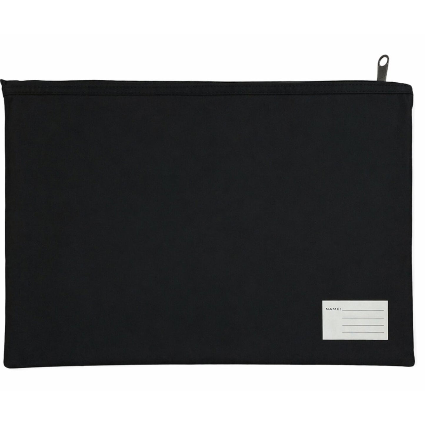 Leuts Jumbo Pencil Case Zip Large Capacity Pen Pouch Compartments - Black