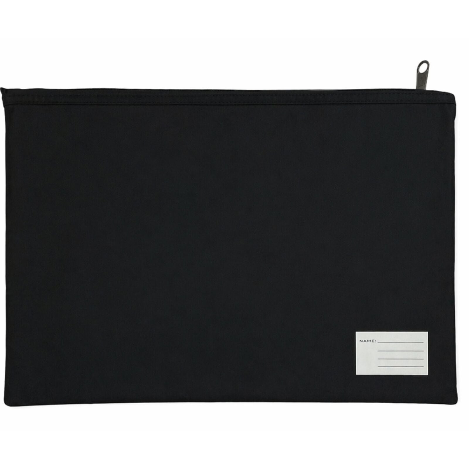 Leuts Jumbo Pencil Case Zip Large Capacity Pen Pouch Compartments - Black