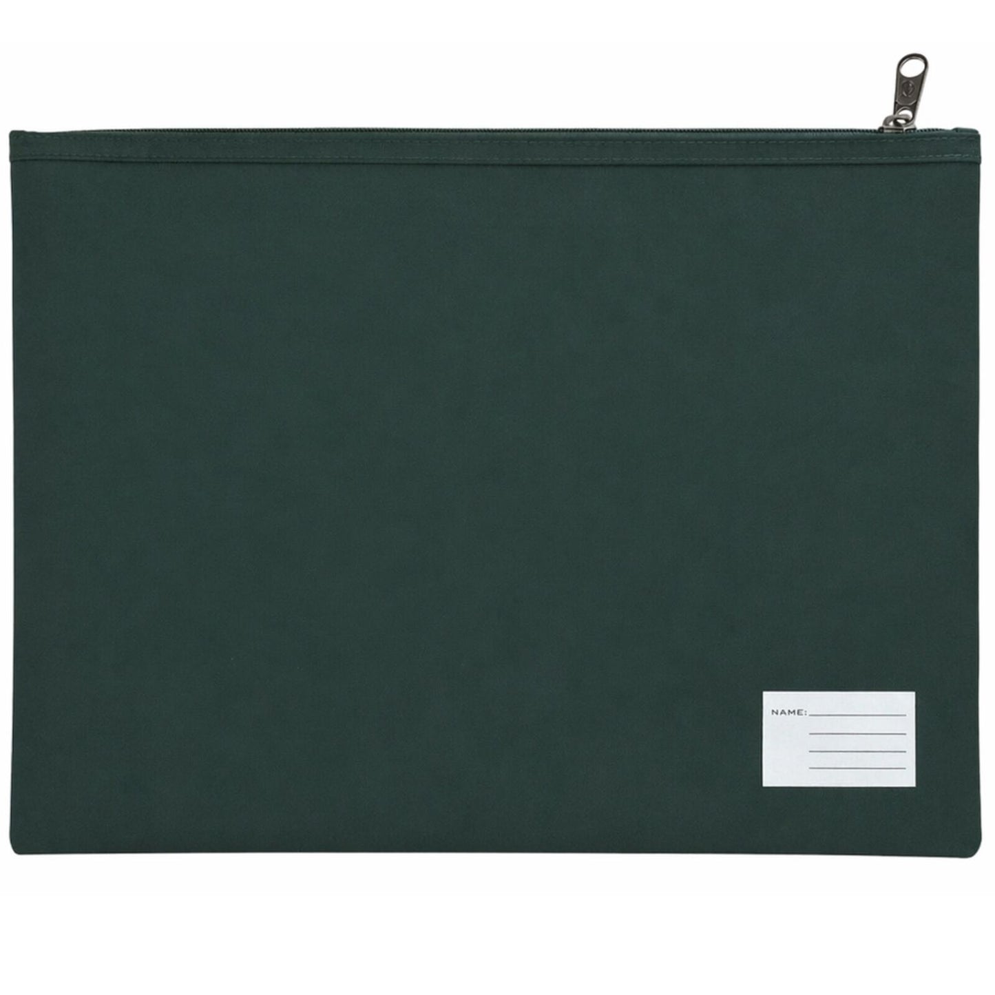 Leuts Jumbo Pencil Case Zip Large Capacity Pen Pouch Compartments - Bottle Green