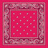 BANDANA Paisley 100% COTTON Head Wrap Durag Bandanna Summer Biker Scarf Mask - Hot Pink