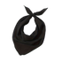 Plain Bandana 100% COTTON Head Wrap Durag Bandanna Summer Biker Scarf Mask - Plain Black