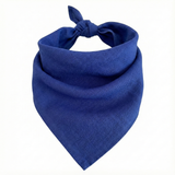 Plain Bandana 100% COTTON Head Wrap Durag Bandanna Summer Biker Scarf Mask - Blue