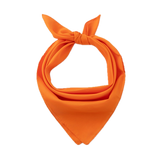 Plain Bandana 100% COTTON Head Wrap Durag Bandanna Summer Biker Scarf Mask - Orange