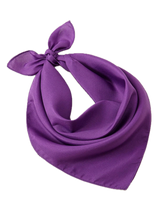 Plain Bandana 100% COTTON Head Wrap Durag Bandanna Summer Biker Scarf Mask - Purple