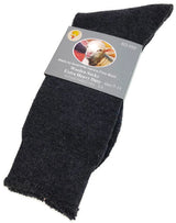 1 Pair Merino Wool Blend Work Socks Thermal Hiking Winter Warm Socks - Charcoal - 7-11