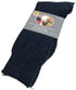 1 Pair Merino Wool Blend Work Socks Thermal Hiking Winter Warm Socks - Navy - 7-11