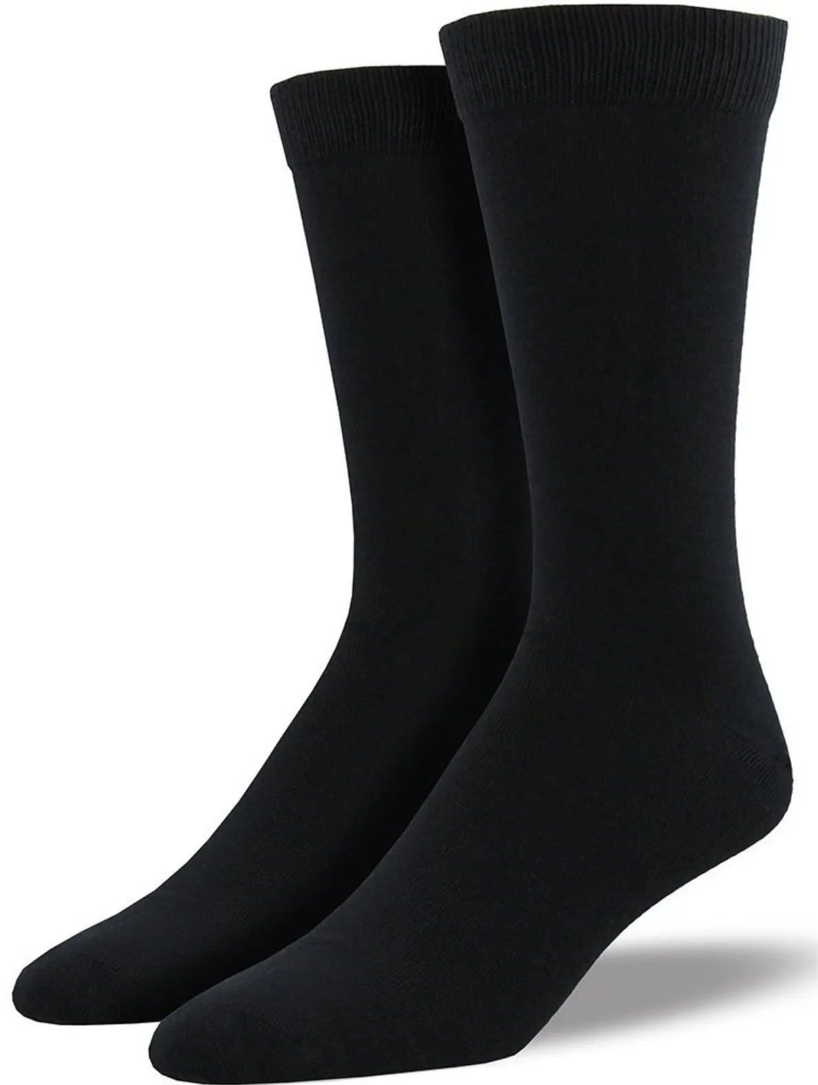 1 Pair Bamboo Derived Loose Top Socks Diabetic Style Comfort Circulation - Black - 11-14