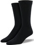 1 Pair Bamboo Derived Loose Top Socks Diabetic Style Comfort Circulation - Black - 11-14
