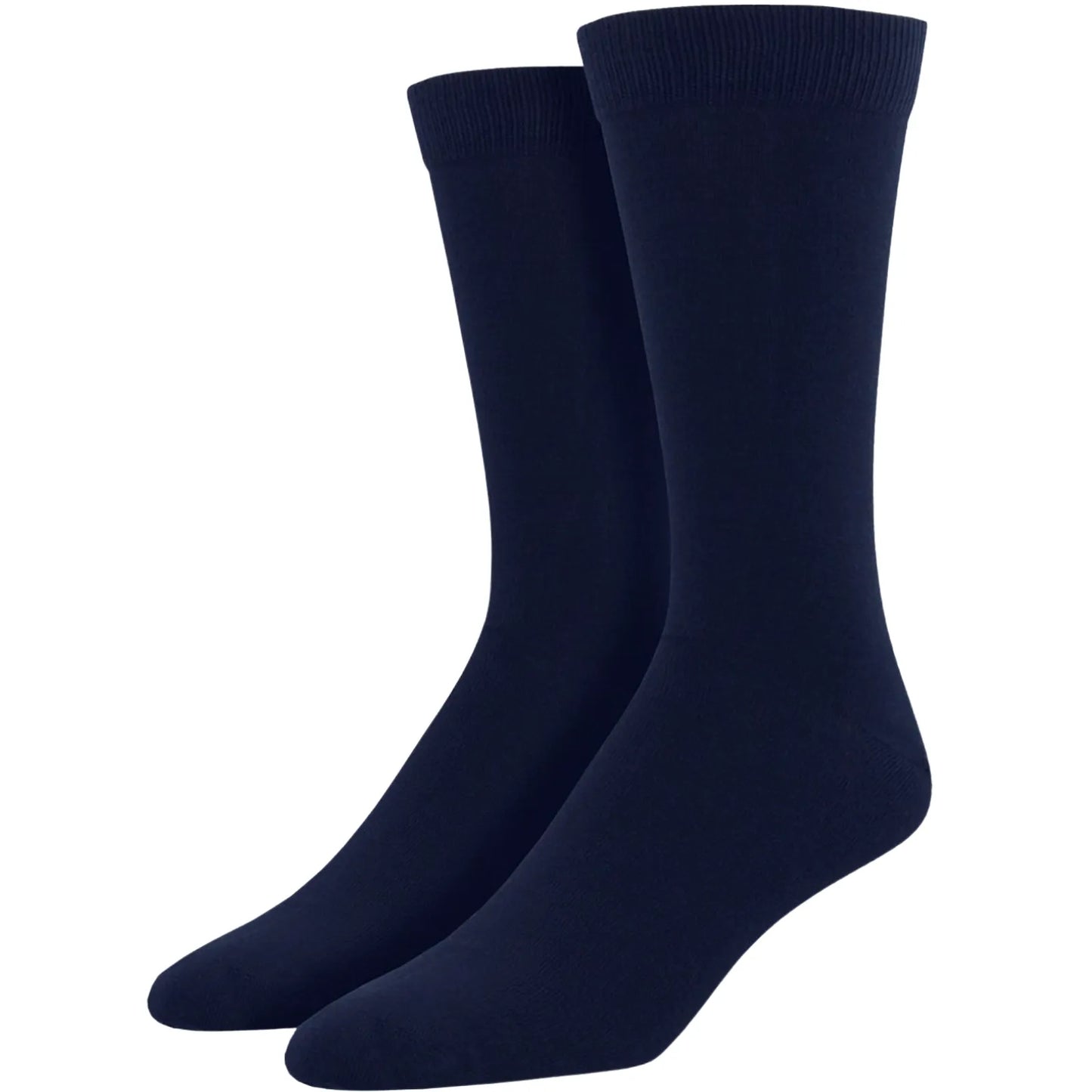 1 Pair Bamboo Derived Loose Top Socks Diabetic Style Comfort Circulation - Navy - 11-14