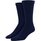 1 Pair Bamboo Derived Loose Top Socks Diabetic Style Comfort Circulation - Navy - 7-11