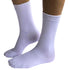 1 Pair Bamboo Derived Loose Top Socks Diabetic Style Comfort Circulation - White - 2-8