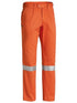 Bisley 3M Taped Original Work Pants Trousers - Orange - 82 Regular