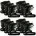 12x 1920s FLAPPER HEADBAND Headpiece Feather Sequin Charleston Gatsby Party BULK - Black