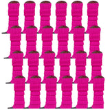24x Womens Leg Warmers Disco Winter Knit Dance Party Crochet Legging Socks Costume - Purple