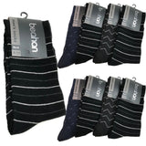 9 Pairs COTTON BUSINESS SOCKS Mens Dress Crew Plain Work Casual  BULK - Assorted Pack - 6-11