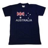 Adult AUSTRALIAN T Shirt Australia Day 100% COTTON Souvenir Tee Top Flag - Blue - XX-Large
