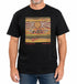 Mens Australia T Shirt Aboriginal Art 100% Cotton Souvenir Indigenous Tee in Black - XXL