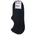 1 Pair NO SHOW BAMBOO SOCKS Non Slip Heel Grip Low Cut Invisible Footlet - Black - 6-11
