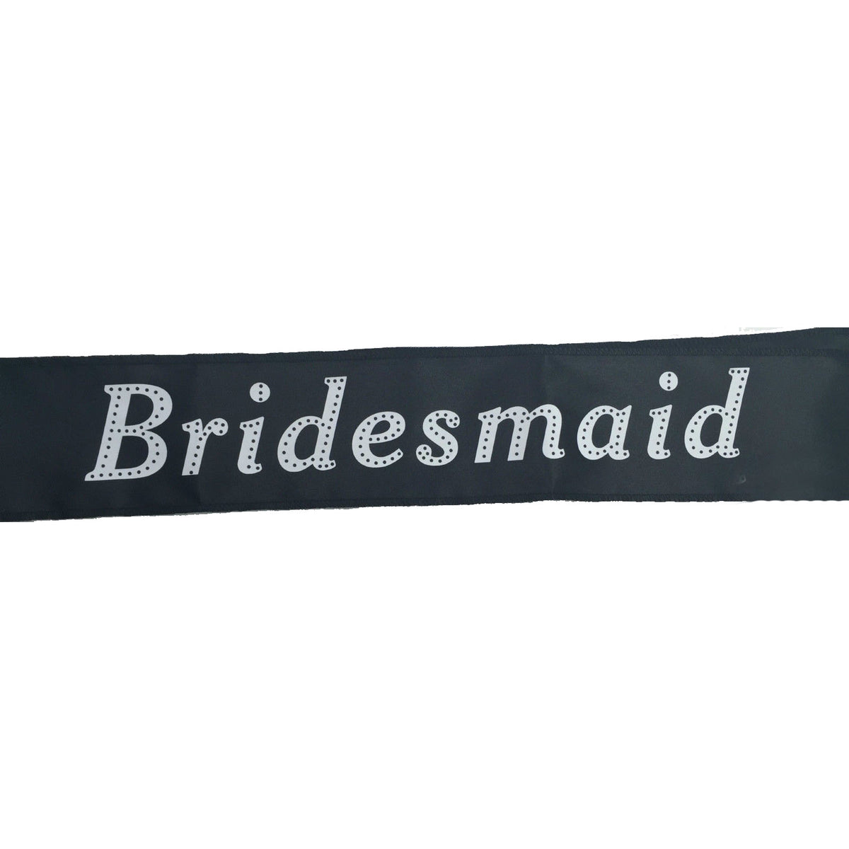 Hens Night Satin Sash Bridal Party Girls Wedding Bridesmaid Accessory - Black