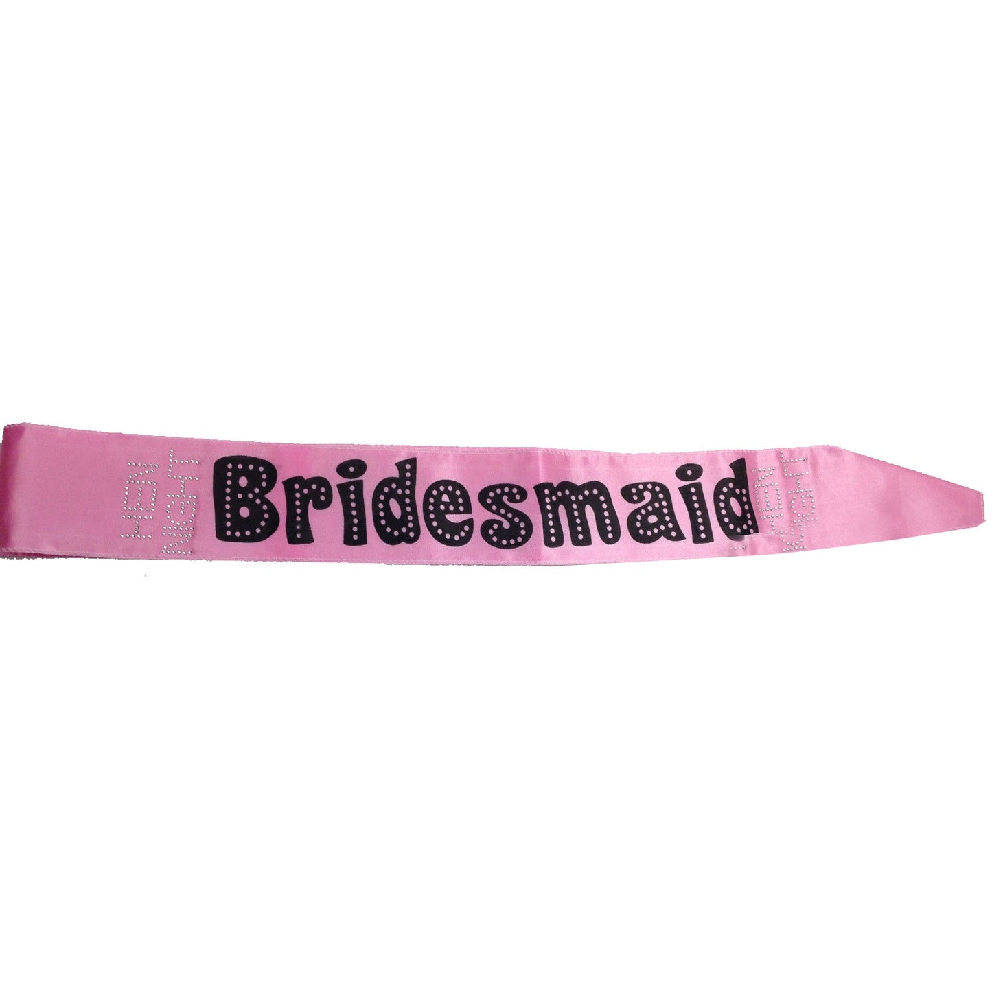 Hens Night Satin Sash Bridal Party Girls Wedding Bridesmaid Accessory - Pink