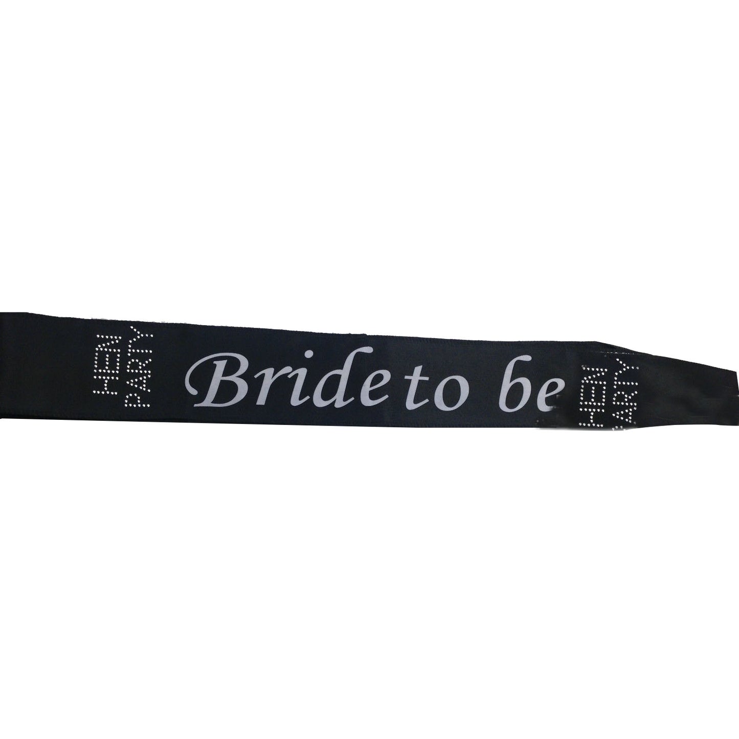 Hens Night Satin Sash Bridal Party Girls Wedding Bride To Be Accessory - Black