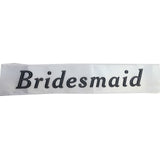 Hens Night Satin Sash Bridal Party Girls Wedding Bridesmaid Accessory - White