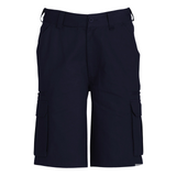 Mens CARGO SHORTS All Sizes 100% COTTON Drill Heavy Work Tradie Military - Navy - 97""