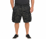 Deluxe PLUS SIZE CARGO SHORTS Heavy Duty Big Sizes 100% COTTON Drill Summer - Camo