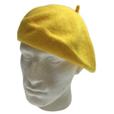Unisex French Beret Hat Military Army Style Beanie Winter Warm Cap  - Yellow