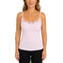 Womens Camisole Top 100% Cotton Cami Strap Singlet Basic Tank Shirt - Pink - 10-12