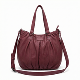 Premium Womens Leather Shoulder Bag Messenger Satchel Handbag Purse ITWB02 - Pink