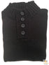Mens Knit Jumper Pullover Sweater Knitted Casual Stretch Warm Winter  - 4 Button Mulberry 94 (KW16) - S